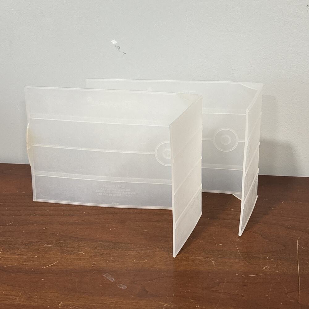 Vintage Tupperware Half Gallon Ice Cream Keeper Container Inserts 485 Lot Of 2